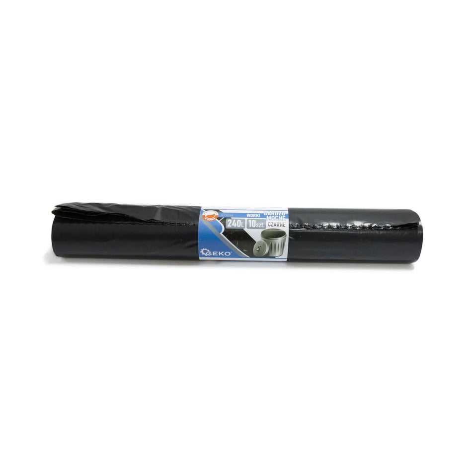 GEKO Puinzakken extra sterk 240 l 10 stuks zwart