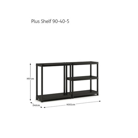 KETER Stelling kunststof 5 planken 90 x 40 x 182cm