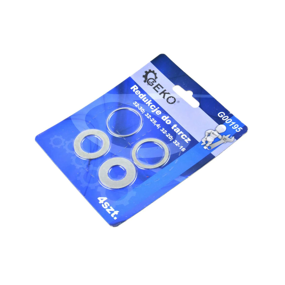 GEKO set reductieringen voor schijven 32mm 4-delig 30 - 25,4 - 20 - 16mm
