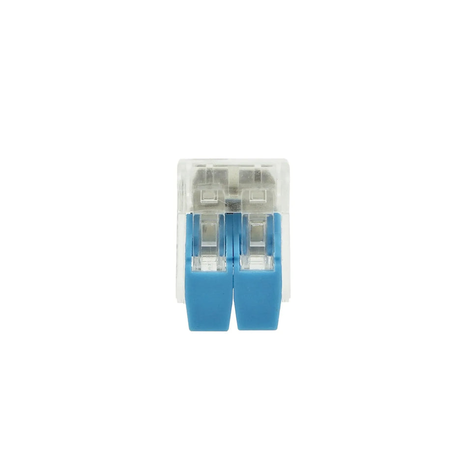 GEKO Elektrische Snelschakelaar 2x0,2 - 4mm2 Transparant, 10 stuks