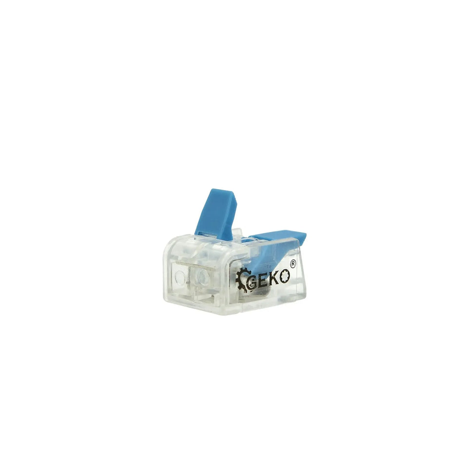 GEKO Elektrische Snelschakelaar 2x0,2 - 4mm2 Transparant, 10 stuks