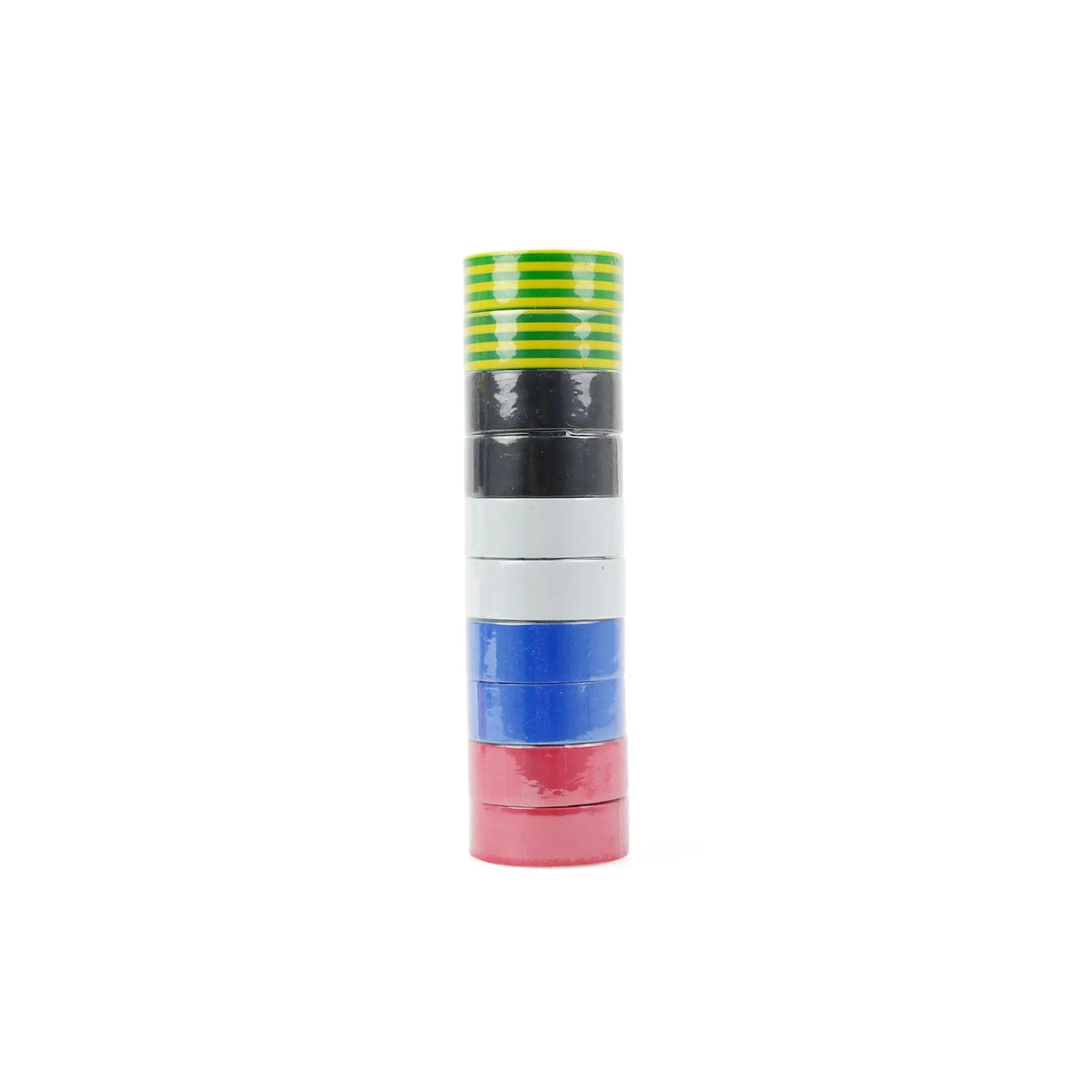GEKO Set isolatietape 19 mm x 0,13 mm x 5 m – 10 stuks in 5 kleuren