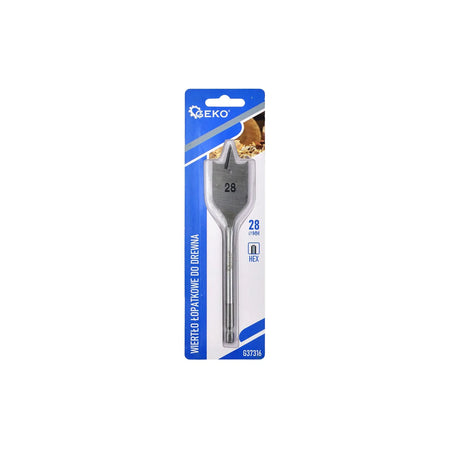 GEKO Platte houtboor 28x152 mm met zeskantige schacht