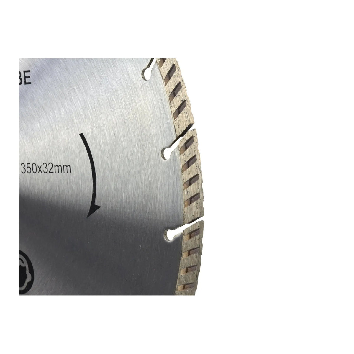 GEKO segmentzaagblad turbo 350 mm x 32 mm LASER-grijs