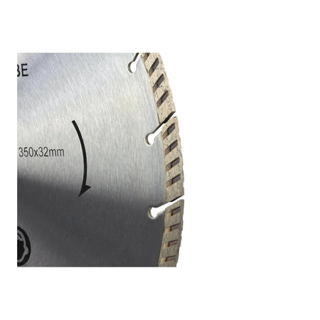 GEKO segmentzaagblad turbo 350 mm x 32 mm LASER-grijs