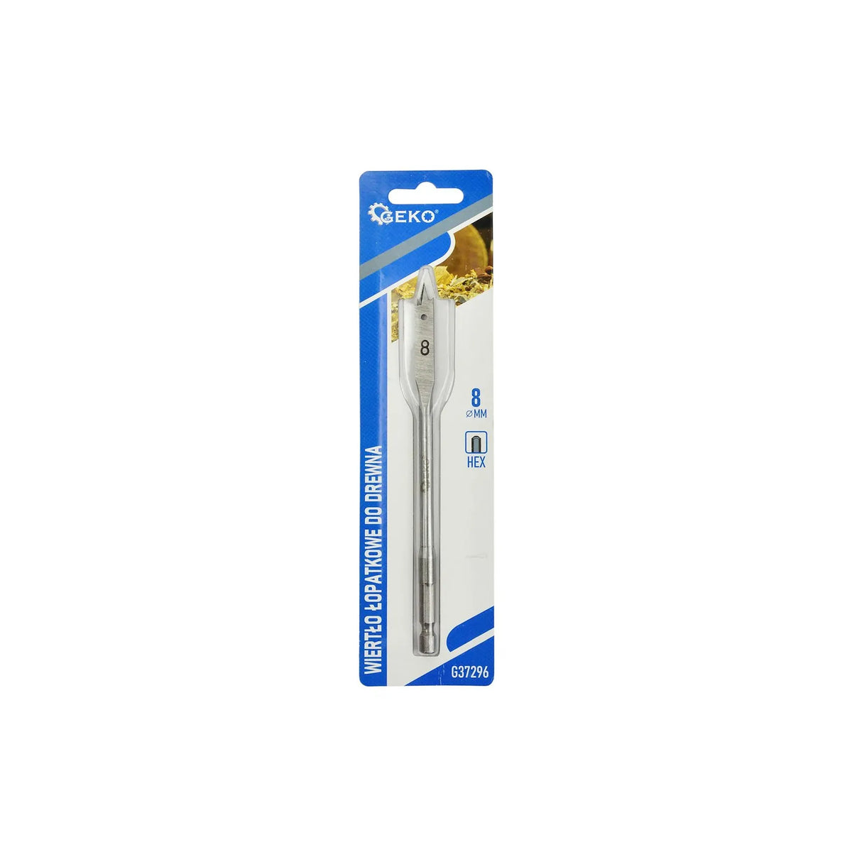 GEKO Spadeboor voor hout met hex aansluiting 8x152 mm