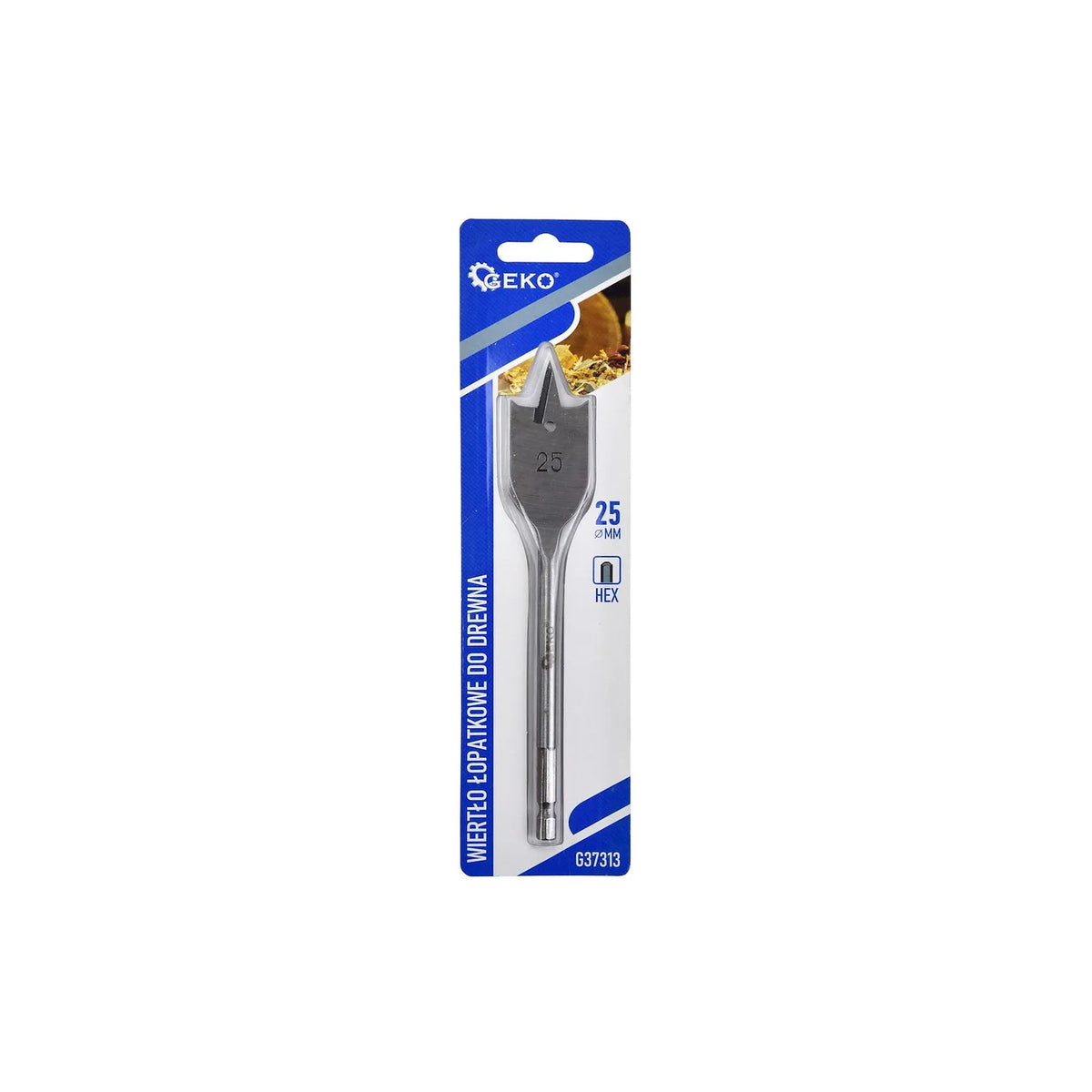 GEKO Spade houtboor 25x152 mm met hex-aansluiting