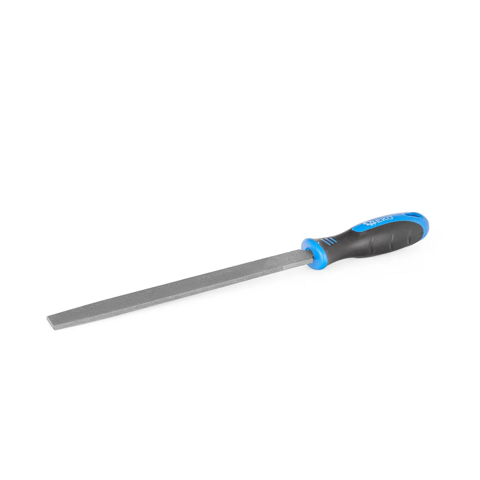 GEKO Platte vijl voor metaal 200 mm met ergonomisch handvat