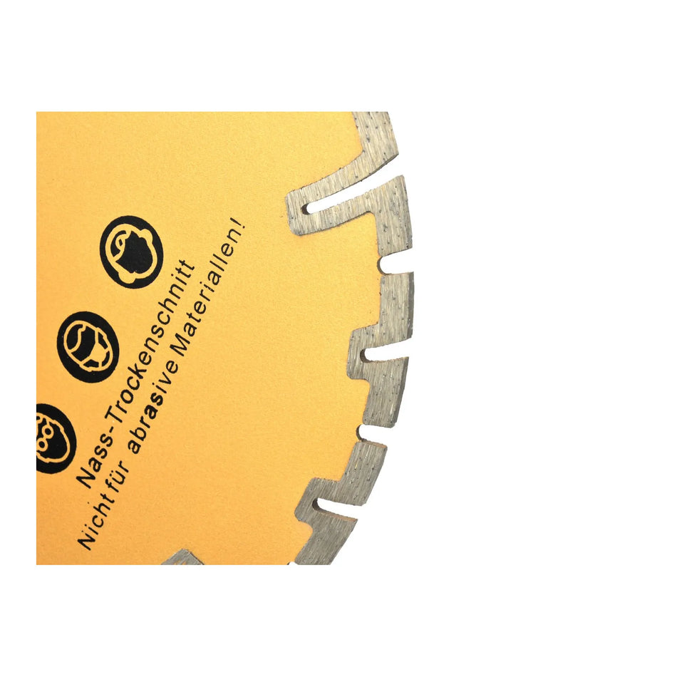 GEKO Deep Protected Turbo diamantzaagblad 125 mm x 22,2 mm droogsnijden