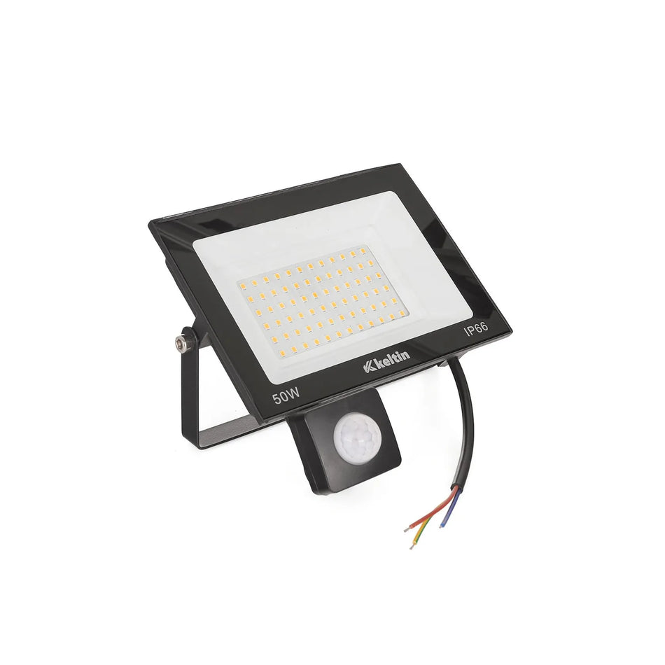 Keltin LED floodlight met bewegingssensor warm wit 2700K 50 W
