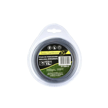 GEKO Nylon maaidraad versterkt vierkant 2,0mm15 m