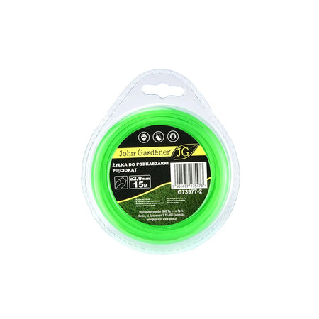 GEKO Nylon maaidraad pentagonaal 2,0 mm x15 m
