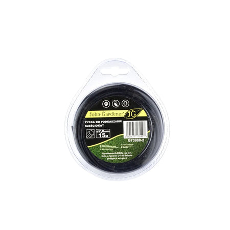 GEKO Nylon maaidraad hexagonaal 2,0mmx15 m