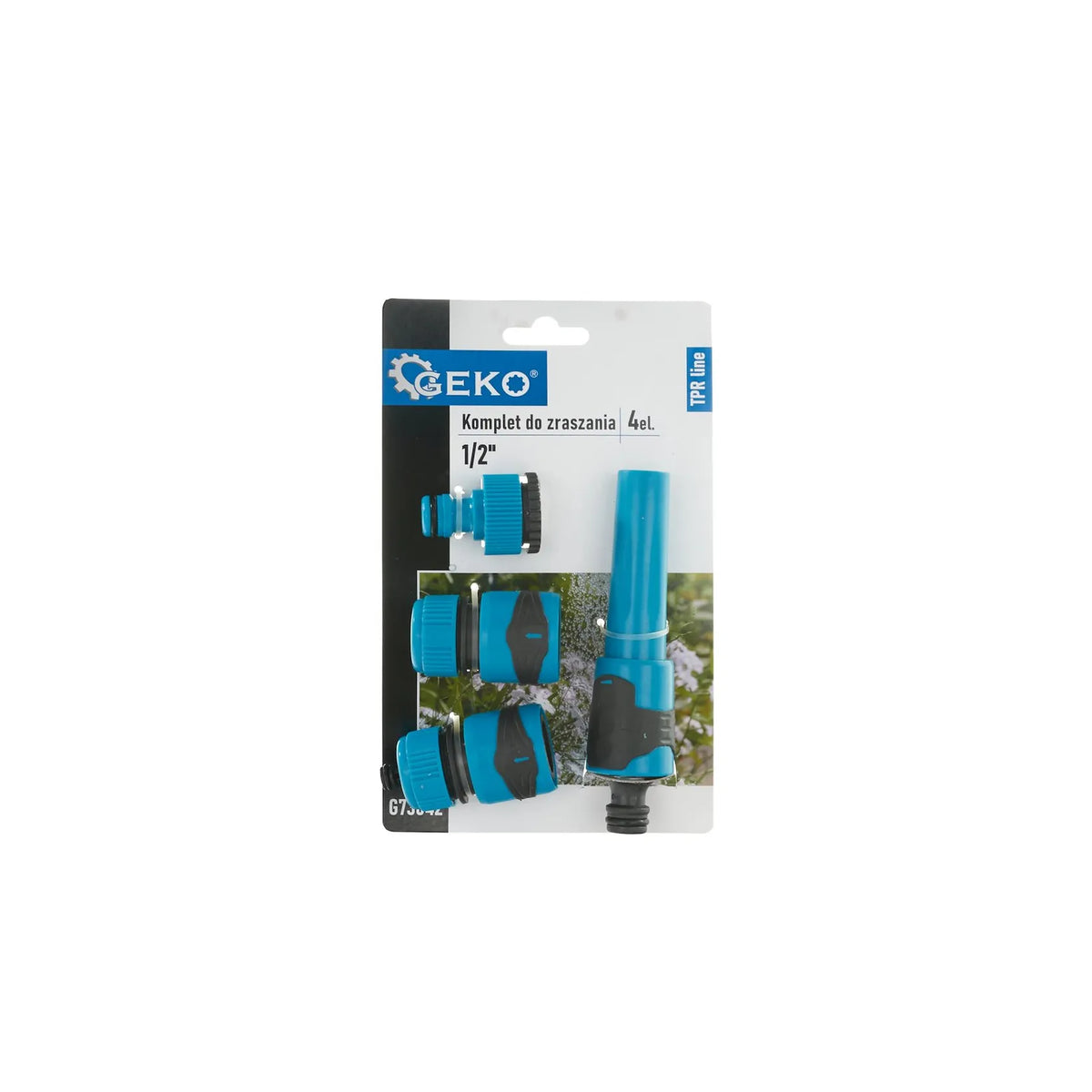 GEKO 4-delige slangverbindingsset 1/2" TPR lijn