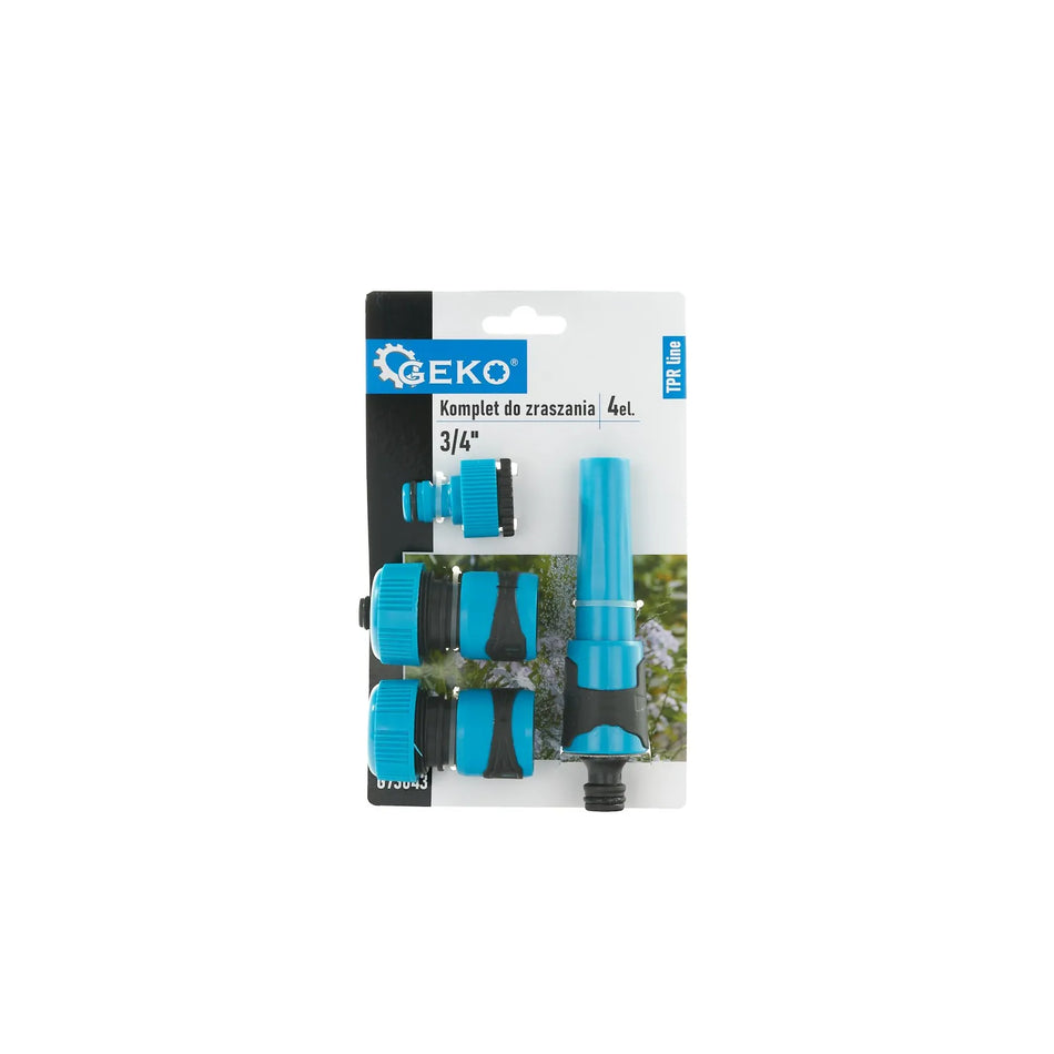 GEKO 4-delige slangverbindingsset 3/4" TPR lijn