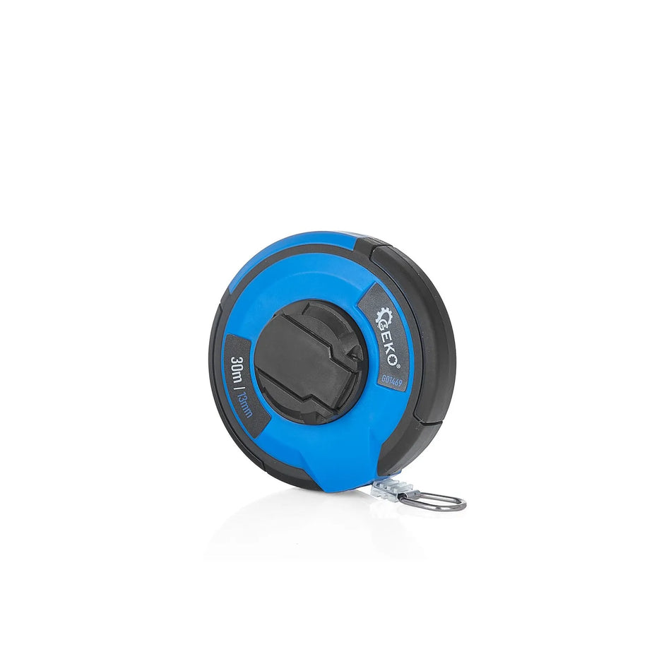 GEKO Stalen meetlint 30 m x 13 mm met nylon coating