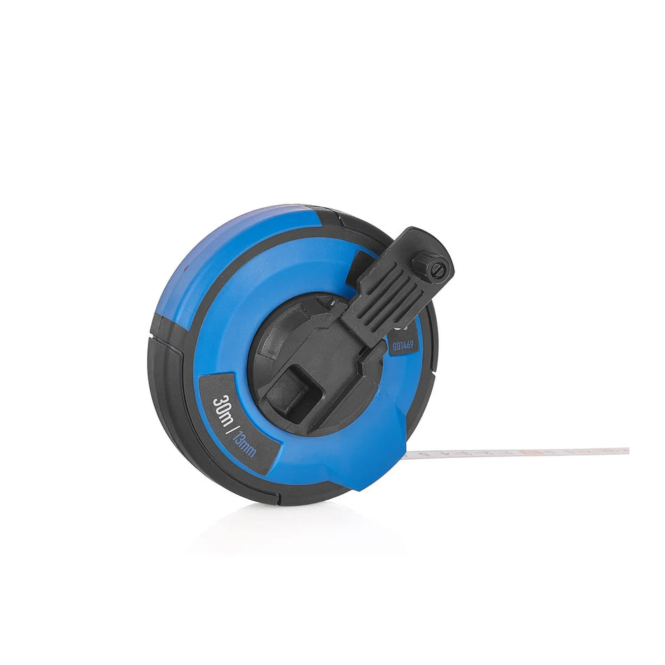 GEKO Stalen meetlint 30 m x 13 mm met nylon coating