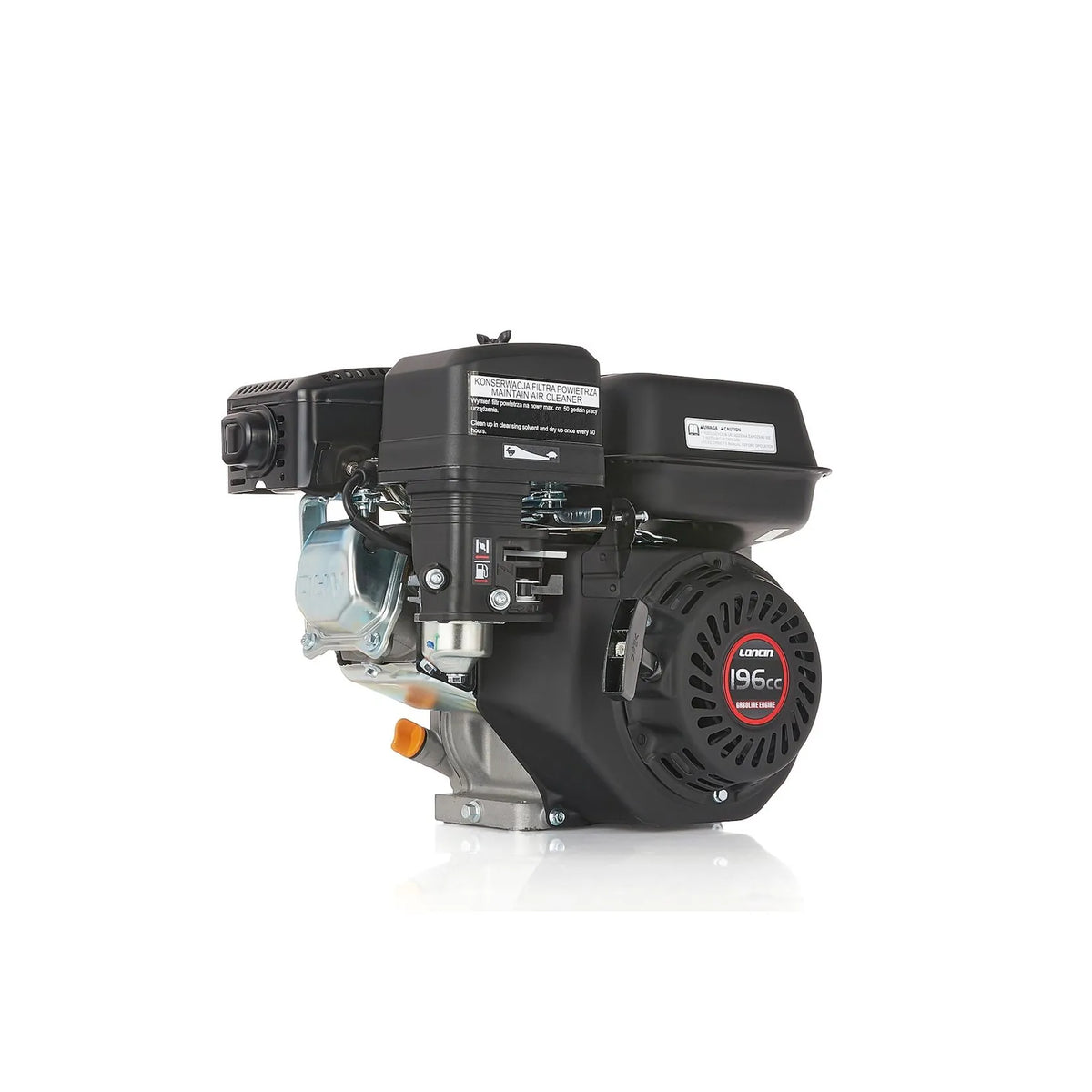 GEKO Benzinemotor Loncin 196 cc 6,5 PK met 20 mm as EURO 5