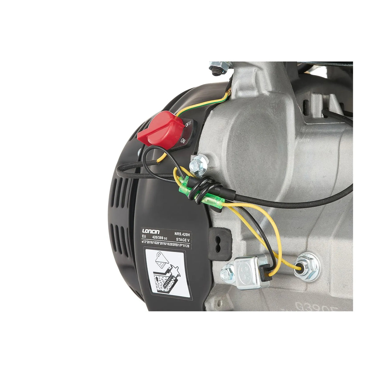 GEKO Benzinemotor Loncin 13 PK 389 cc G390F 25 mm as handstart