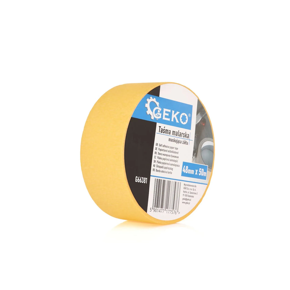 GEKO Gele schilderstape 48 mm x 50 m