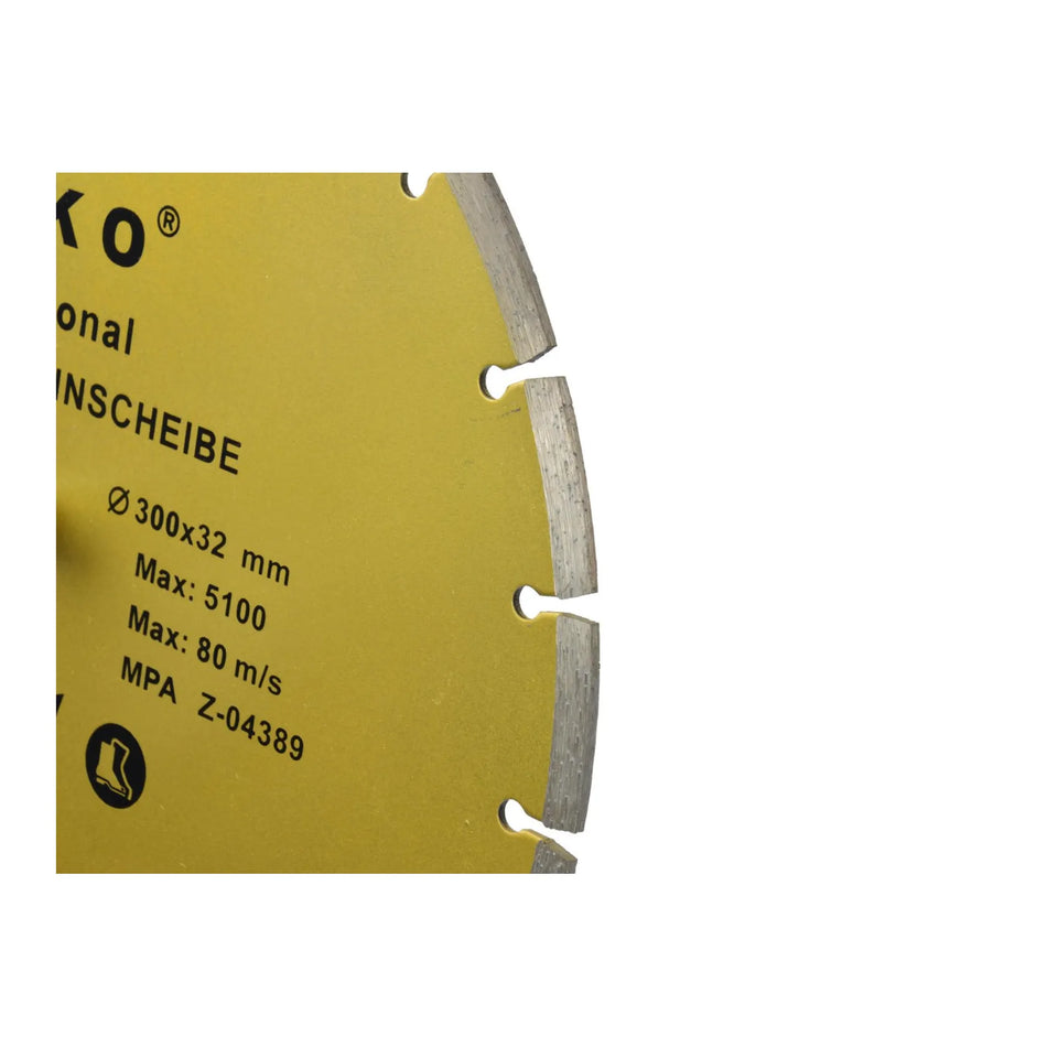 GEKO Diamantzaagblad met gesegmenteerde rand 300x8x32 mm Profi