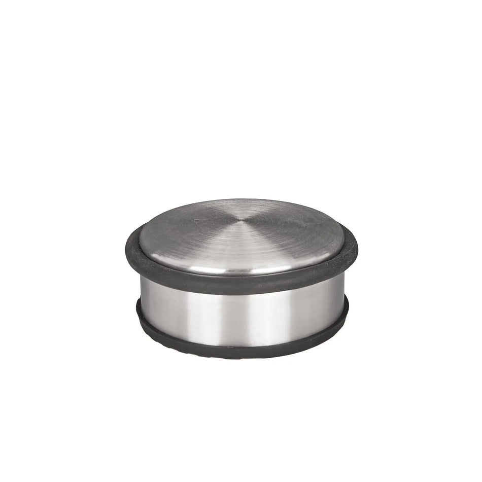 GEKO Deurstopper laag rvs met nikkel geborsteld 104 mm
