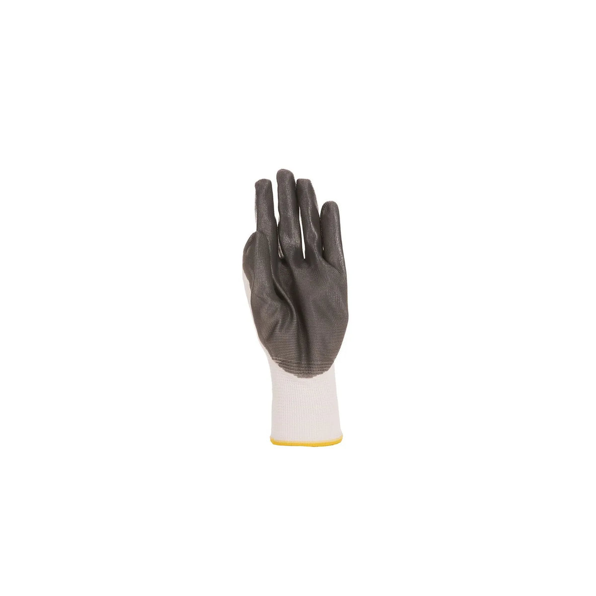 GEKO Werkhandschoenen Katoen Met Nitril Palm Coating Maat 8 Wit-Grijs