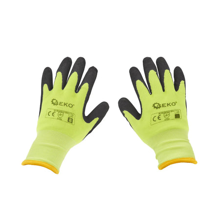 GEKO Thermische fluorescerende werkhandschoenen maat 8