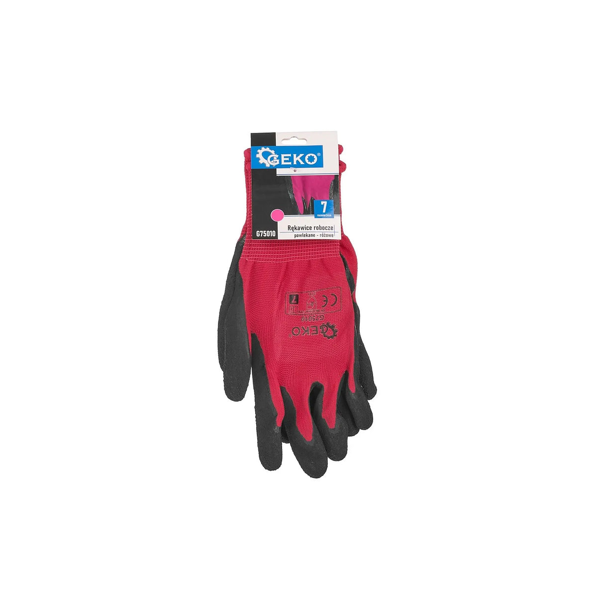 GEKO Gecoate beschermhandschoenen maat 7 – roze