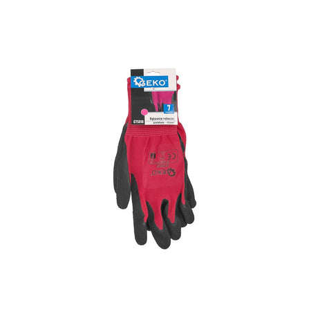 GEKO Gecoate beschermhandschoenen maat 7 – roze