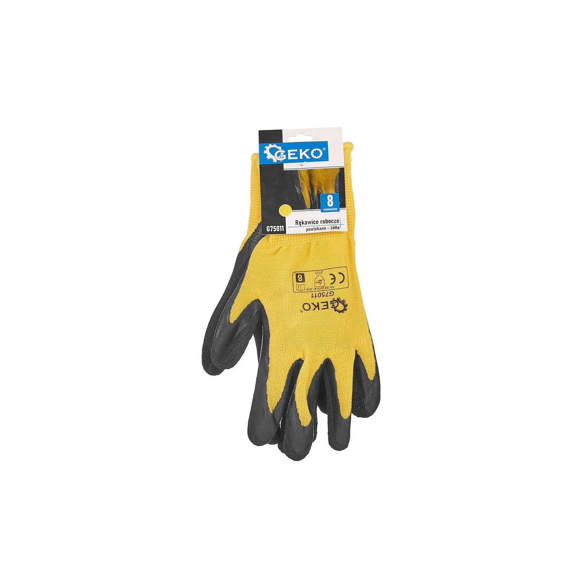 GEKO Gecoate beschermhandschoenen maat 8 – geel