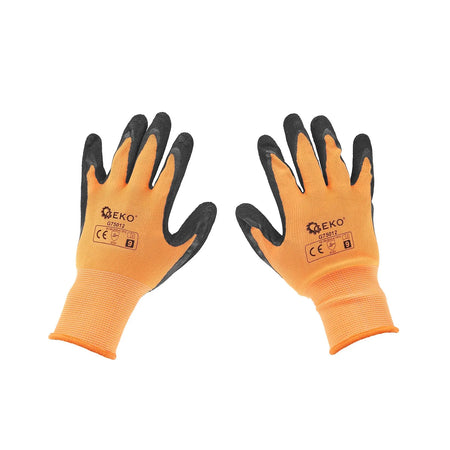 GEKO Gecoate beschermhandschoenen maat 9 – oranje