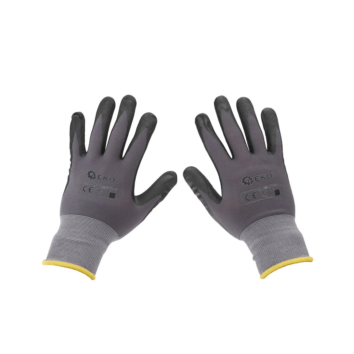 GEKO Nylon werkhandschoenen maat 9 met lijsterlatex