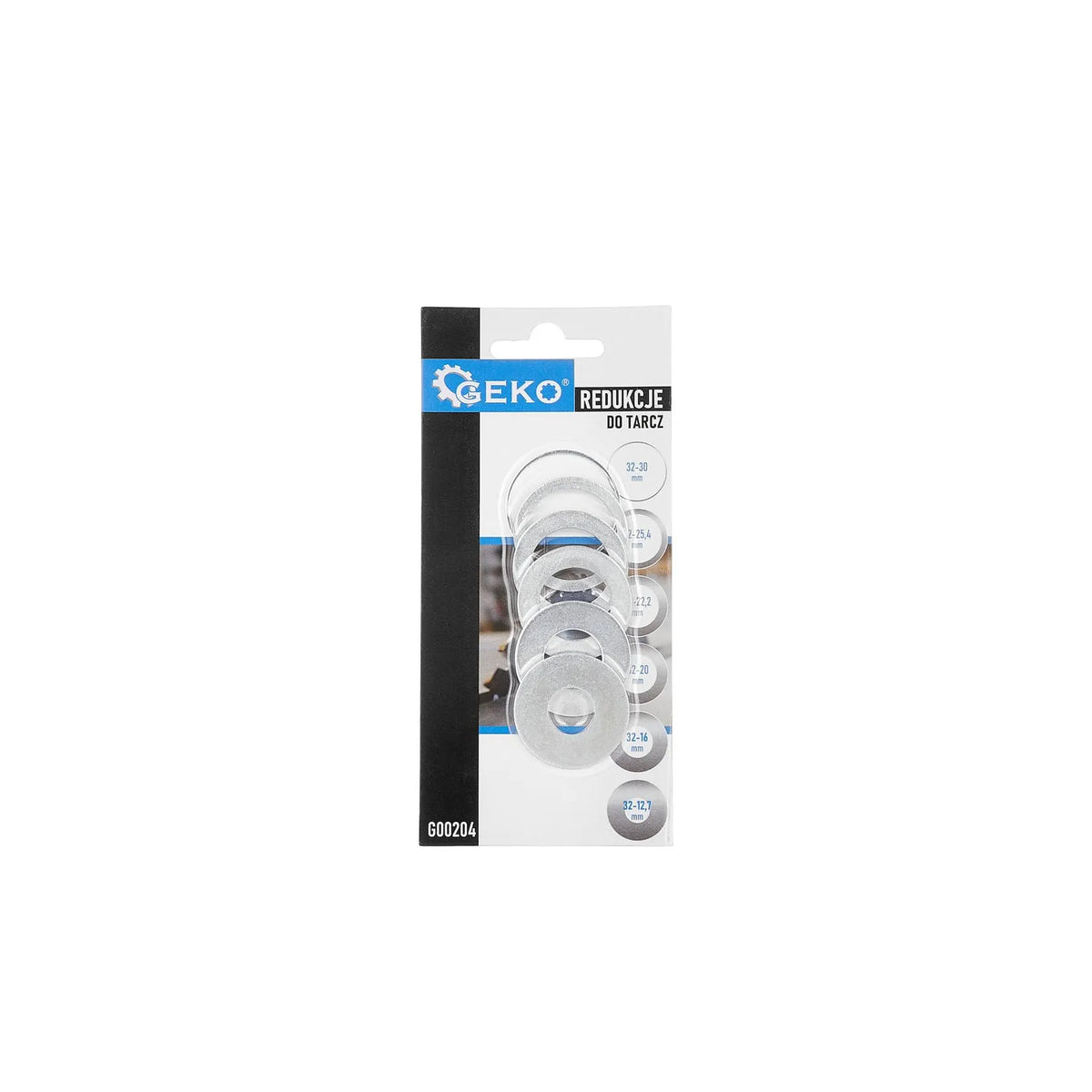 GEKO Reductiering set 6 stuks (32 - 30; 32 - 25,4; 32 - 22,2; 32 - 20; 32 - 16; 32 - 12,7)
