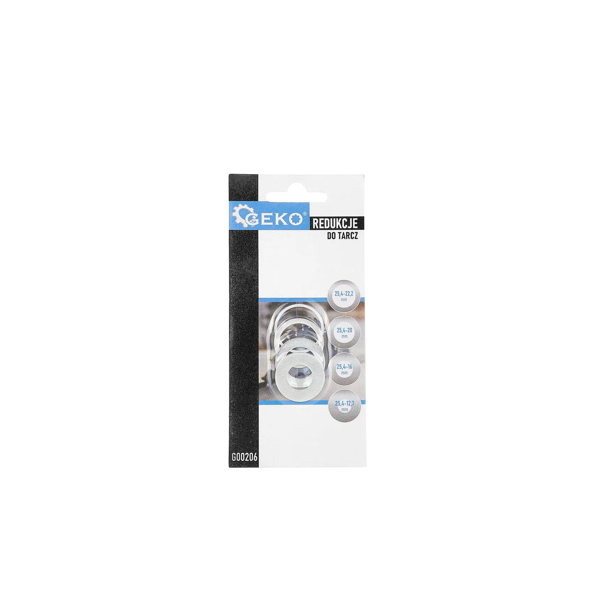 GEKO Reductiering set 4 stuks (25,4 - 22,2; 25,4 - 20; 25,4 - 16; 25,4 - 12,7)