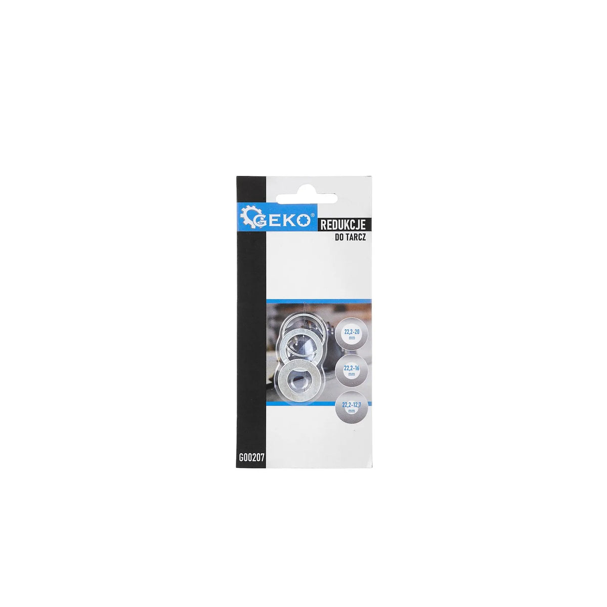 GEKO Reductiering set 3 stuks 22,2 - 20; 22,2 - 16; 22,2 - 12,7 mm