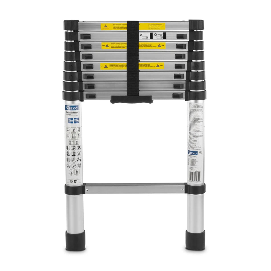 GEKO Aluminium Telescopische Ladder 2.6 m 150 kg