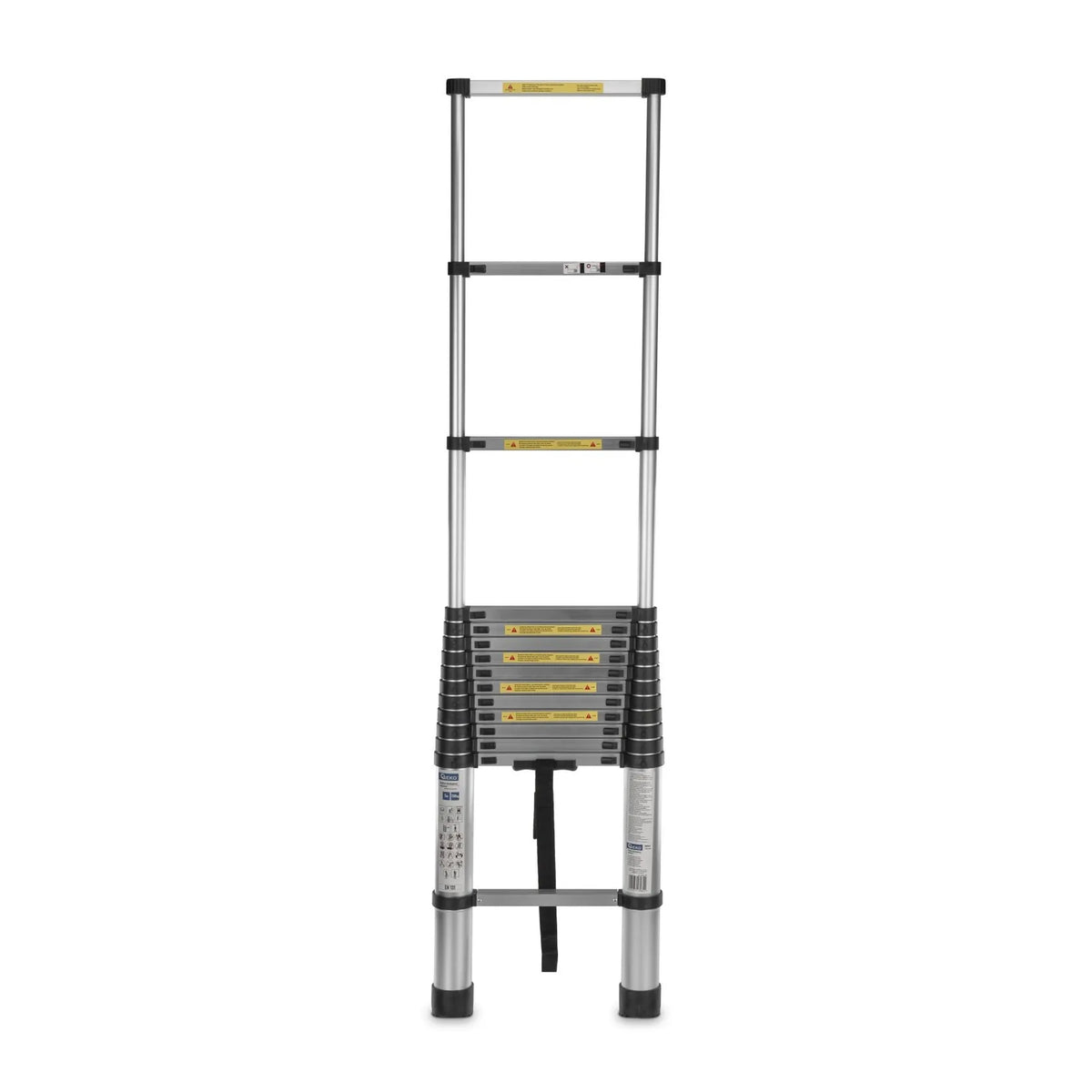 GEKO Aluminium telescopische ladder met maximaal 150 kg draagvermogen 5 m