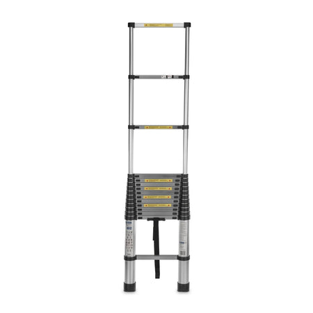 GEKO Aluminium telescopische ladder met maximaal 150 kg draagvermogen 5 m