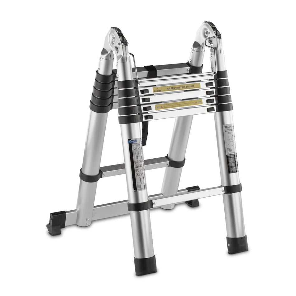 GEKO Aluminium telescoop articulerende ladder 3,8 m 150 kg