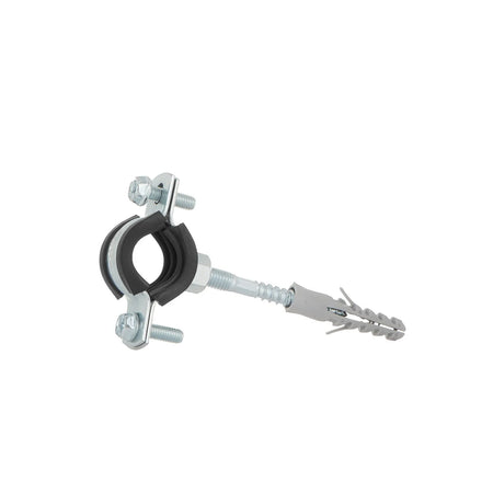 GEKO Metalen pijpenklem met rubber 3/8" 15 - 19 mm