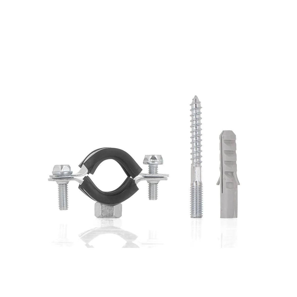 GEKO Metalen pijpenklem met rubber 1/2" 20 - 25 mm