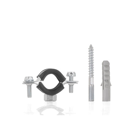 GEKO Metalen pijpenklem met rubber 1/2" 20 - 25 mm