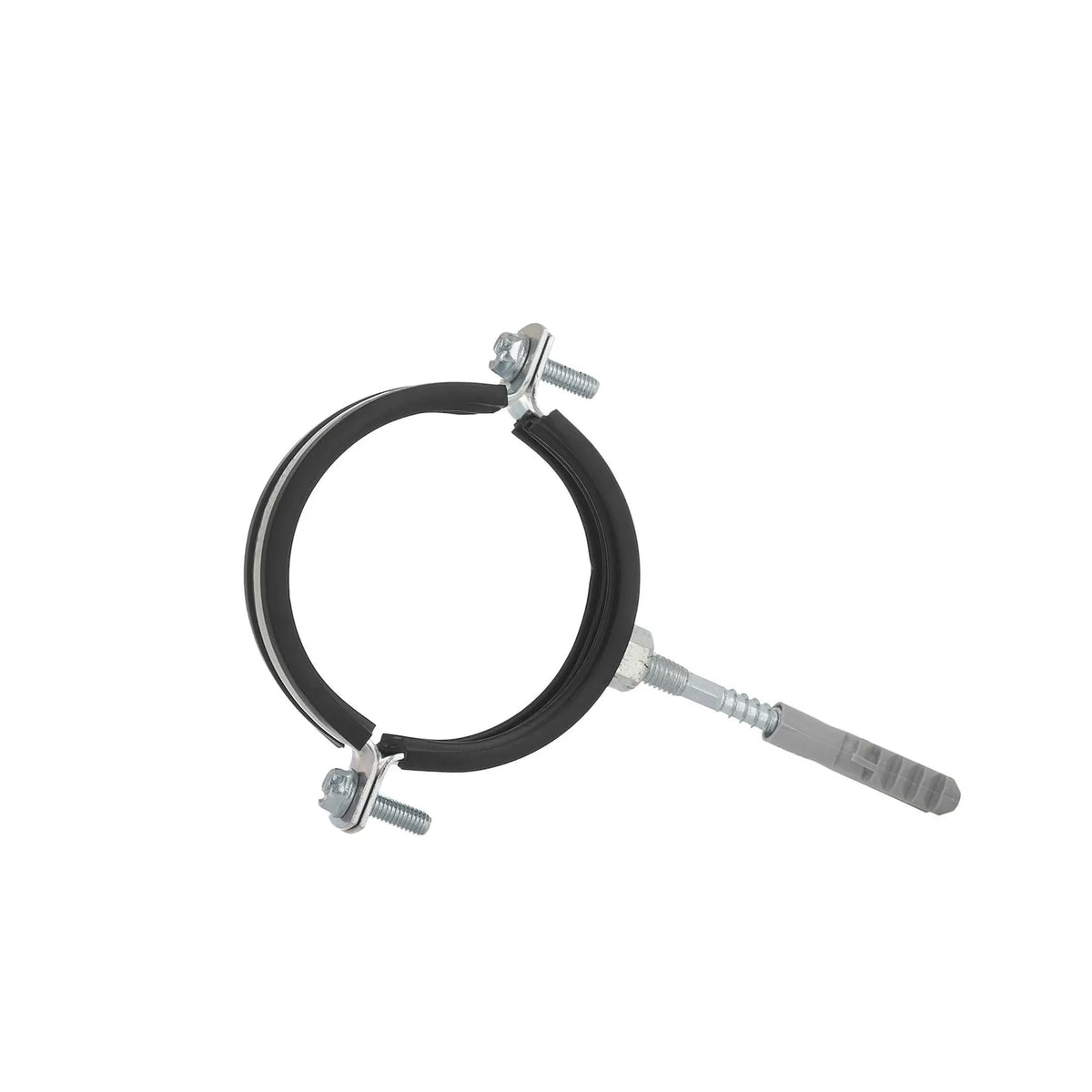 GEKO Metalen pijpklem met rubber verstelbaar 75 - 80 mm 2 1/2"