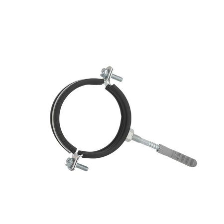GEKO Metalen pijpklem met rubber verstelbaar 75 - 80 mm 2 1/2"
