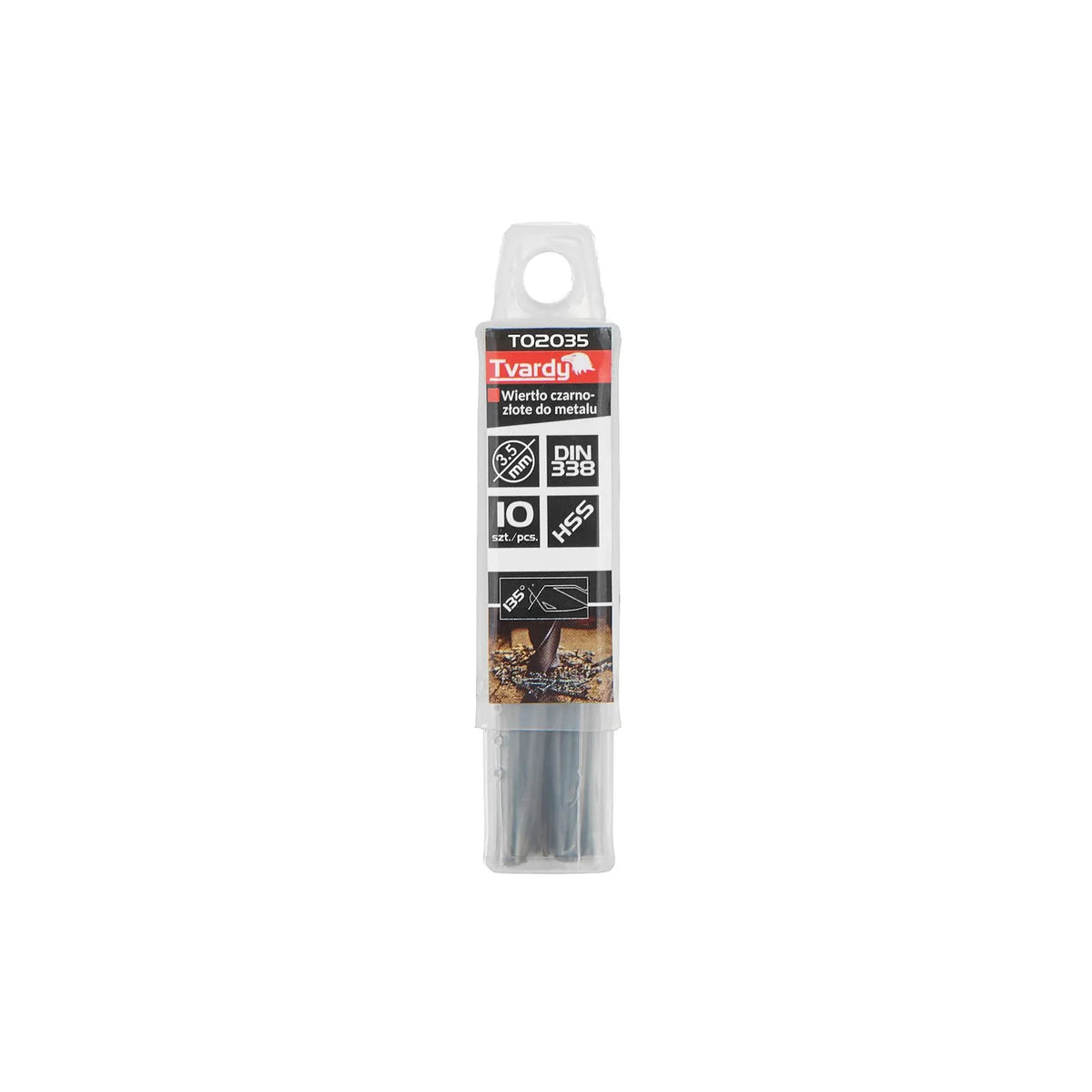 Tvardy Metaalboor HSS 4341 met TiN coating 3,50 mm