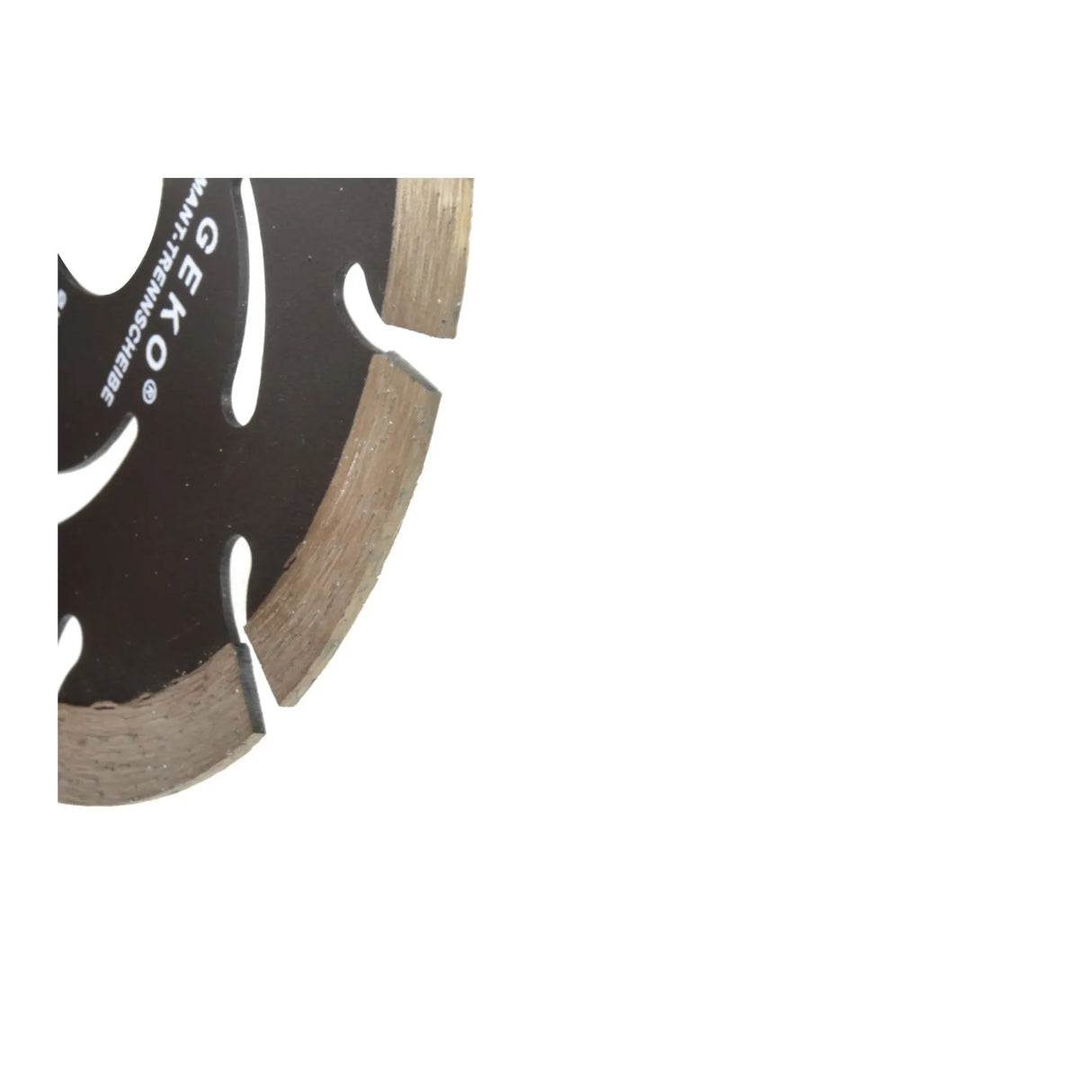 GEKO Diamantzagenblad met gesegmenteerde rand 125x10x22 mm zwart