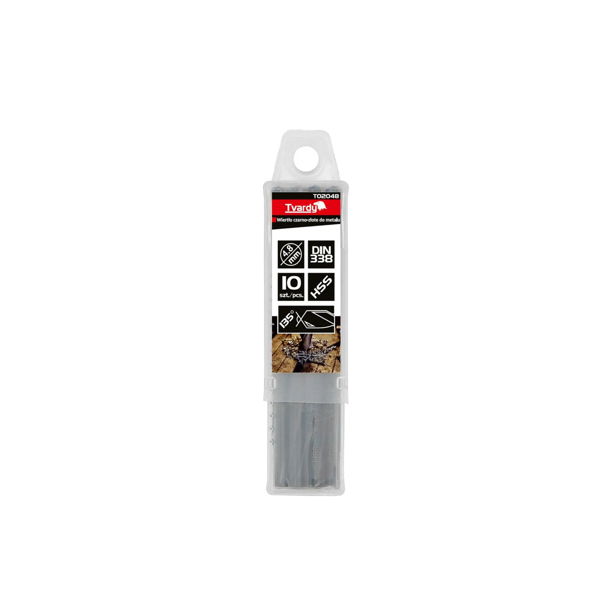 Tvardy Metaalboor HSS black & gold 4,80 mm met TiN coating