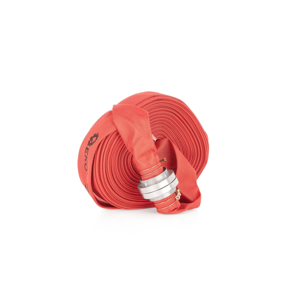 GEKO Rode brandweerslang 2" 30m met koppelingen 6060 gram