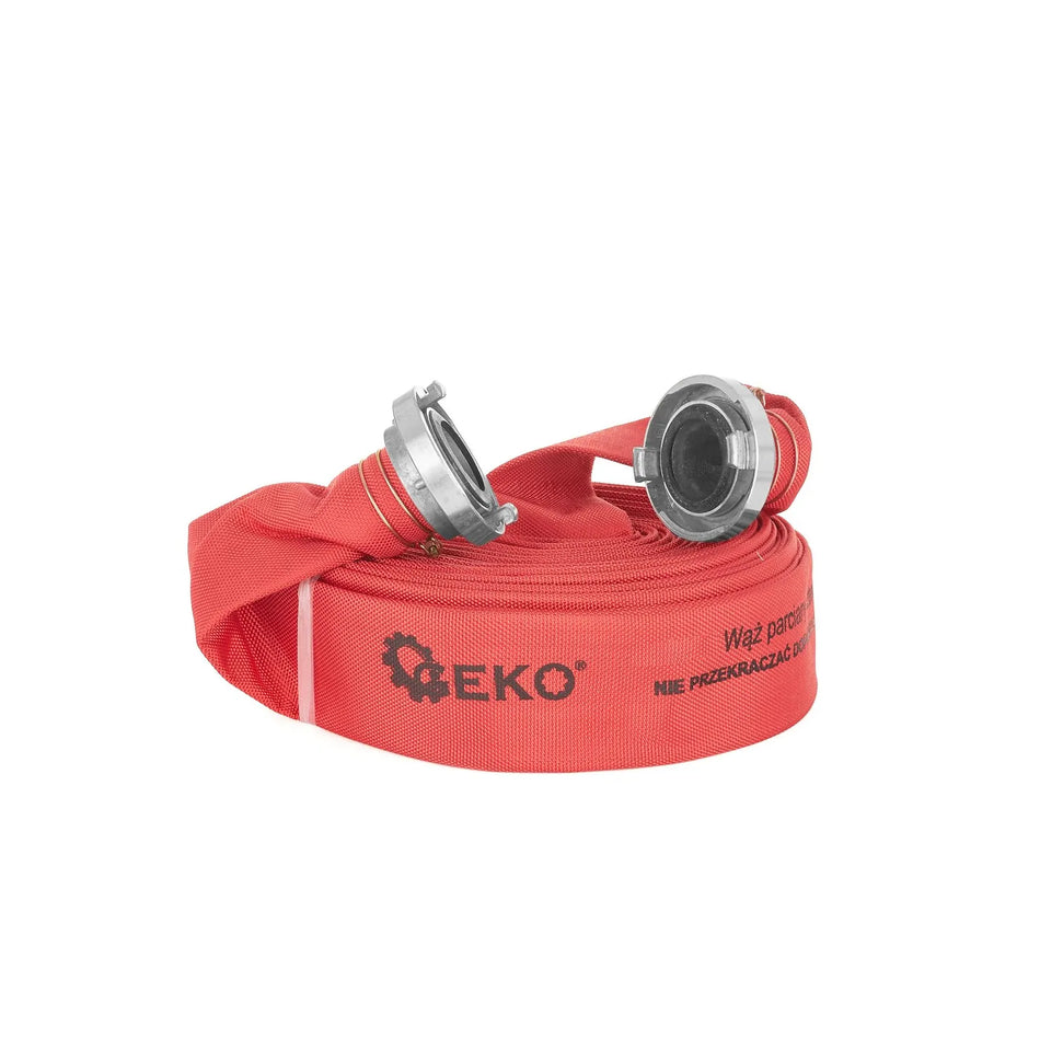 GEKO Rode brandweerslang 2" 30m met koppelingen 6060 gram